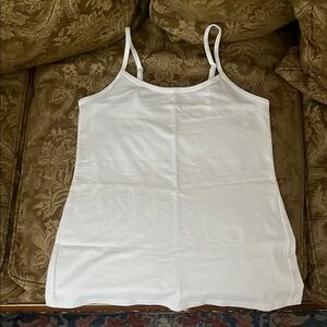Torrid White Fitted Camisole Sleeveless Top